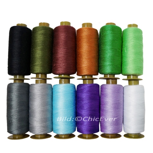 12 Nähgarne je ca.450m Set Nähfaden Garn Faden Polyester Nähmaschinen mehrfabig bunt 8724c - zum Schließen ins Bild klicken